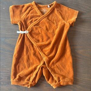 100% organic cotton terry Baby Romper